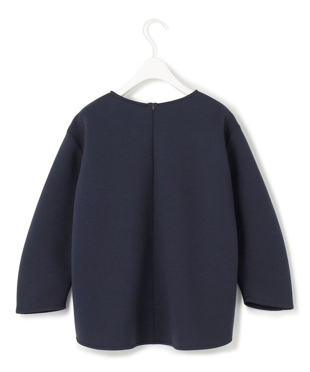 ICB L 【洗える・WEB限定カラーあり】コンパクトダブルフェイス トップス ネイビー系［WEB限定］