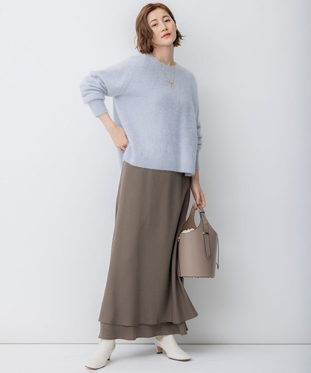 23区 片リボン ネックレス ゴールド系