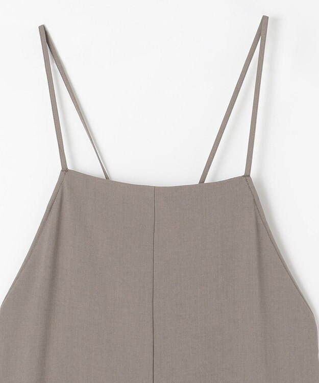 ANY L 【接触冷感/UVケア】イージーケア サロペットパンツ モカブラウン