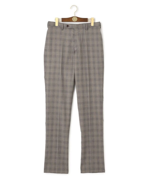 J.PRESS MEN 【J.PRESS MOVING】Albino Torello Viera グレナカートチェック スラックス ブラウン系3