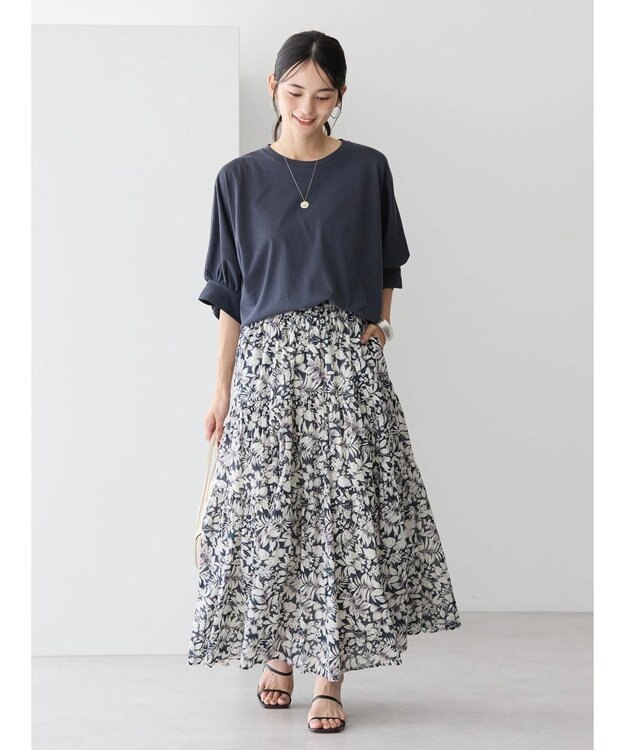 AMERICAN HOLIC 接触冷感ドルマンカットプルオーバー Charcoal Gray