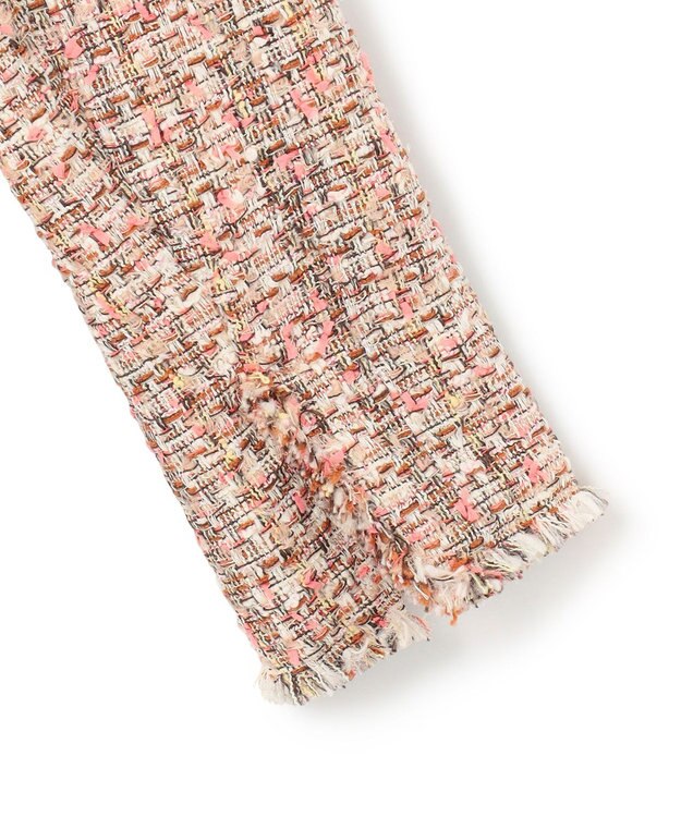 BEIGE， 【Oggi 4月号掲載】TEASEL / オーバーサイズツイードジャケット PINK MIX