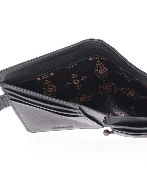 ANNA SUI ロジェ 内ファスナーミニ財布 ブラック