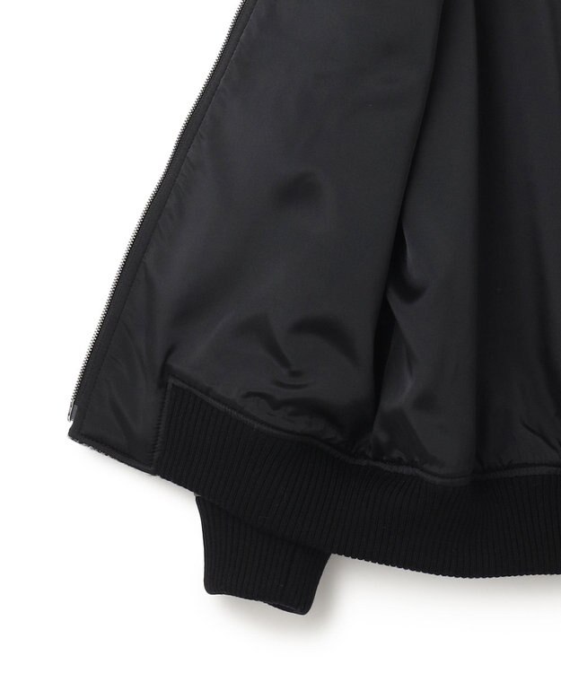 JOSEPH HOMME レザーブロックブークレ　ブルゾン ライトグレー系