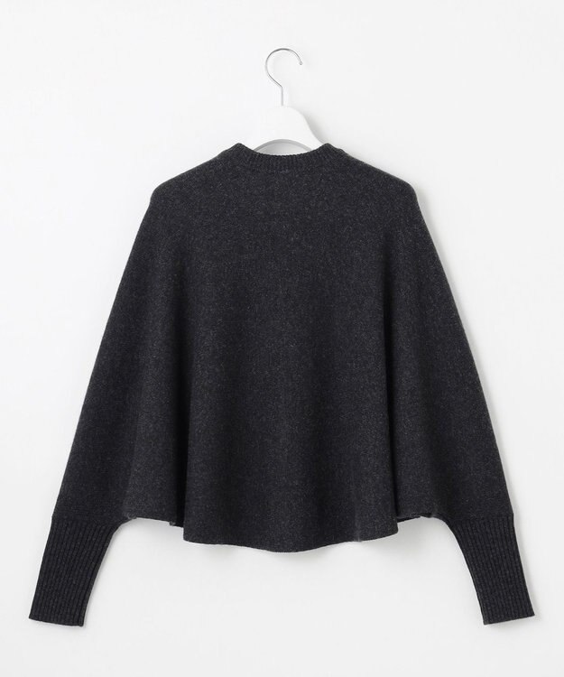 自由区 【カトリエムブーケ】Soyeux touche ポンチョニット ミディアムグレー