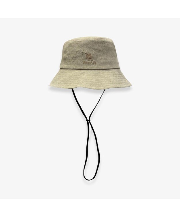 林八百吉商店 moz  綿麻ひも付きハット ベージュ