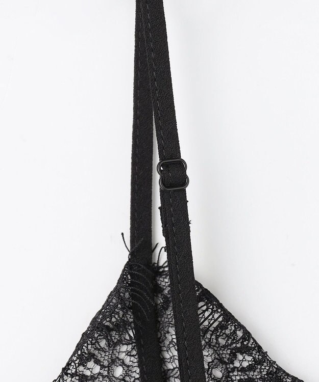 ANY デシンレースキャミソール ブラック