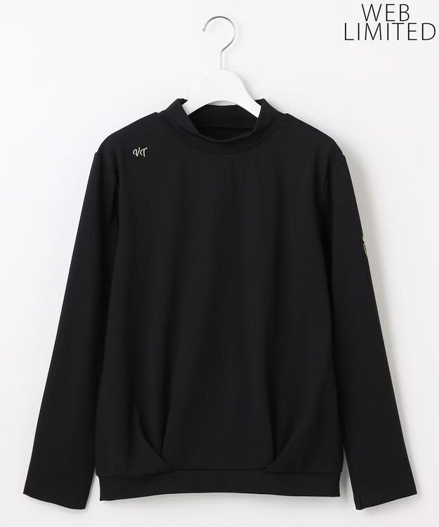 23区GOLF 【WOMEN/EC限定】【吸水速乾/UVケア】シンプル モックネック ブラック系