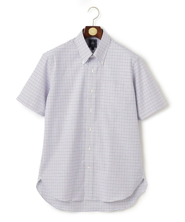 J.PRESS MEN 【WEB・一部店舗限定】オックスフォードトリプルカラーチェック 半袖シャツ/B.D ピンク系3