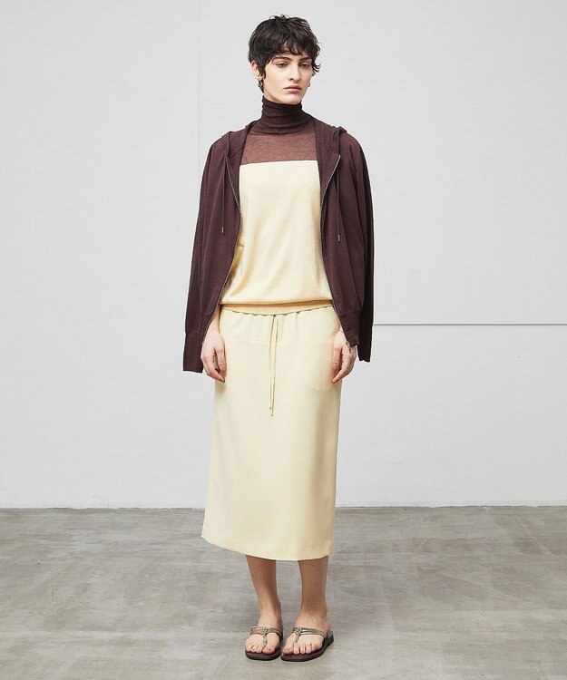 BEIGE， 【洗える】CARNOT / バイカラーニット Cream×Bordeaux