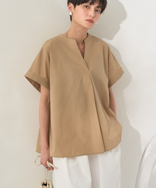 AMERICAN HOLIC スキッパー半袖シャツ Mocha