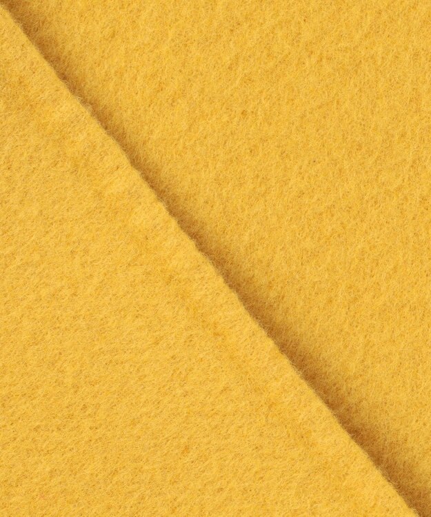 自由区 S ウールリバーショート コート イエロー