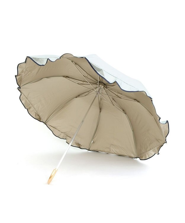 UNBILLION カシュネ cachenez / 【晴雨兼用】【日傘】 UV カット率99％以上 PUへプラムトップレス折りたたみ傘 グリーン