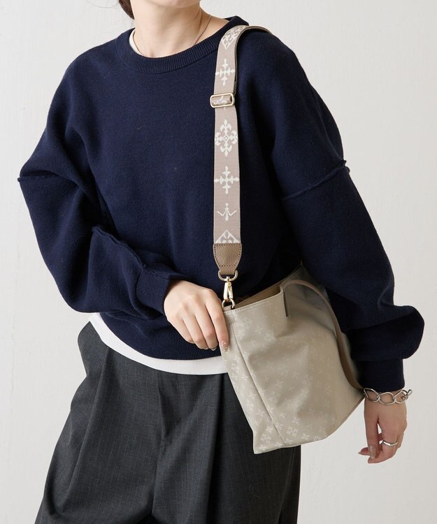 russet ナイロンジャガードセパレートトート(SF-275) Ecru