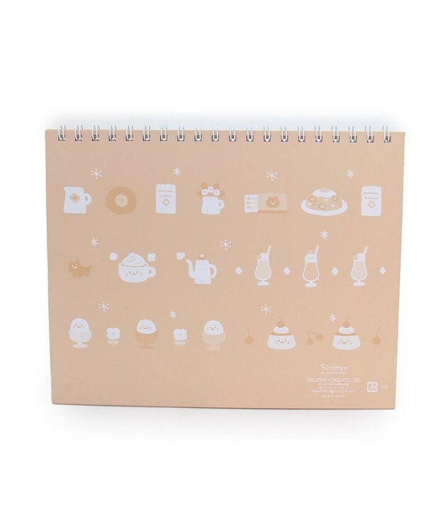 Mother garden しろたん 2024年 卓上カレンダー 《シロタン喫茶柄》 卓上カレンダー