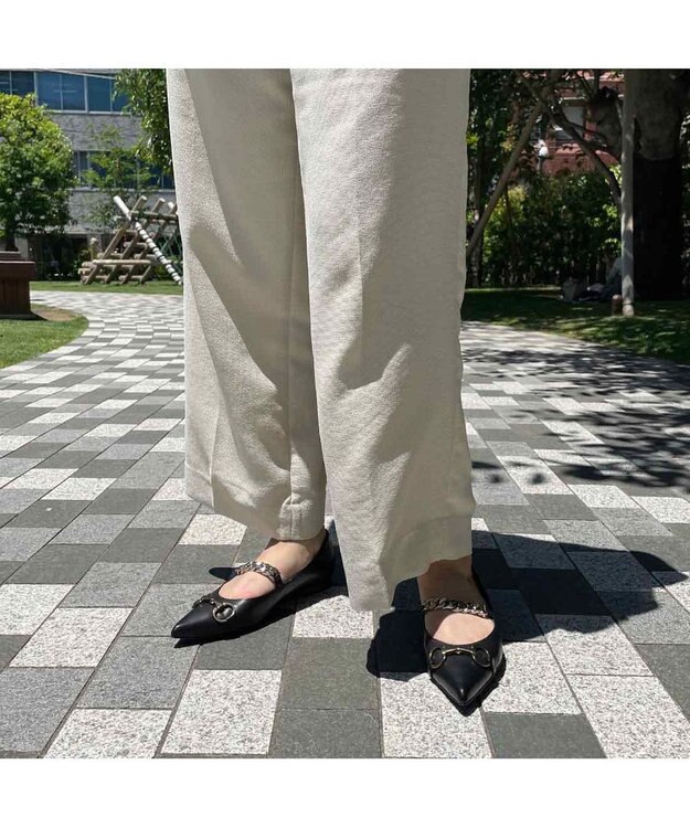 MODE ET JACOMO <MODE ET JACOMO>ポインテッドトゥメリージェーンパンプス ブラック