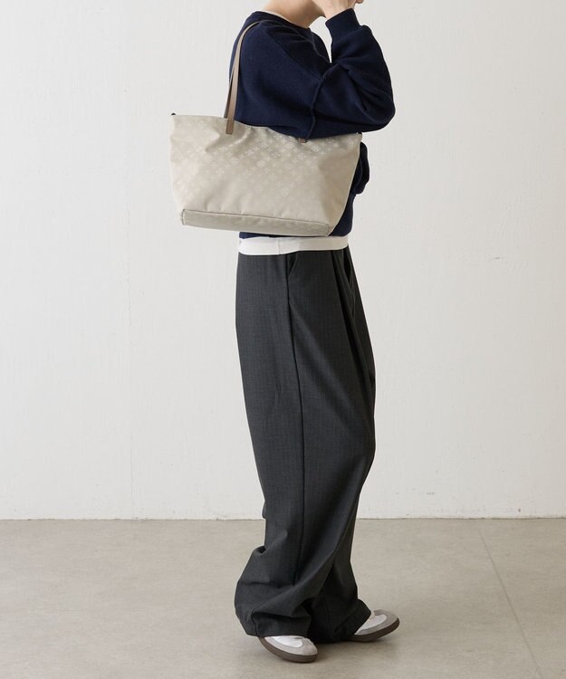 russet ナイロンジャガードセパレートトート(SF-275) Ecru