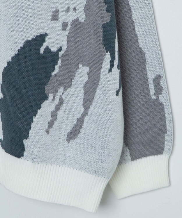 WEGO オーバーフィットパターンカーディガン 柄4