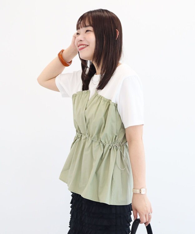 Green Parks ビスチェドッキングカットプルオーバー Khaki