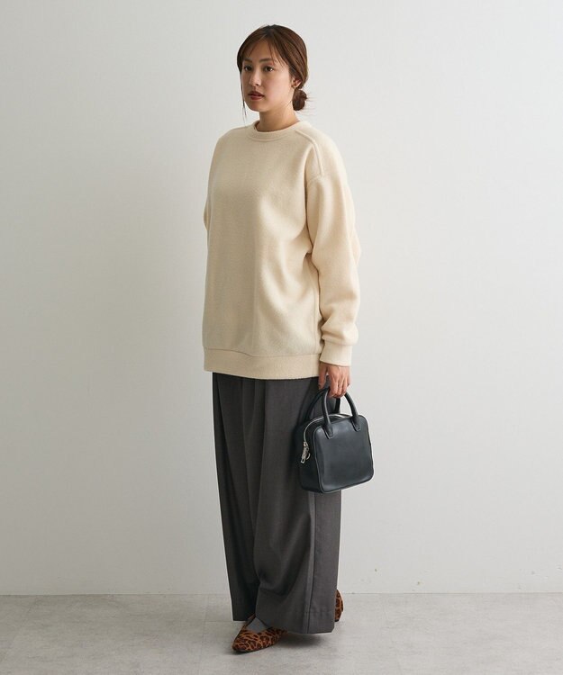 CRAFT STANDARD BOUTIQUE パイル風カットソーチュニック Ivory