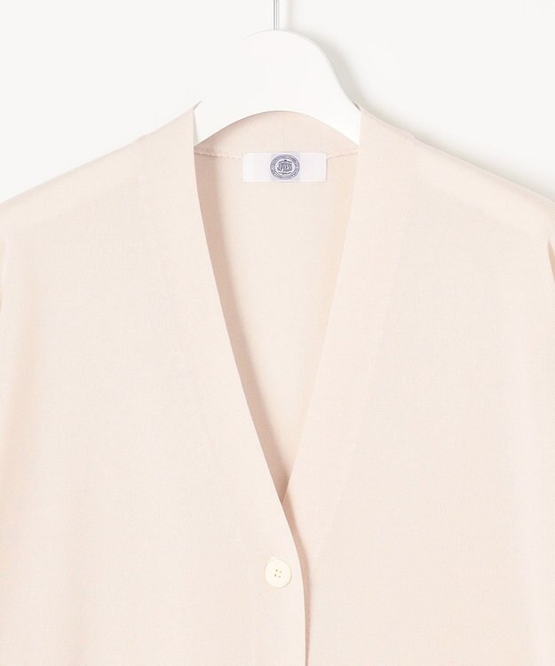 J.PRESS LADIES 【洗える】 Co/Peライト Vネック ロング カーディガン アイボリー系