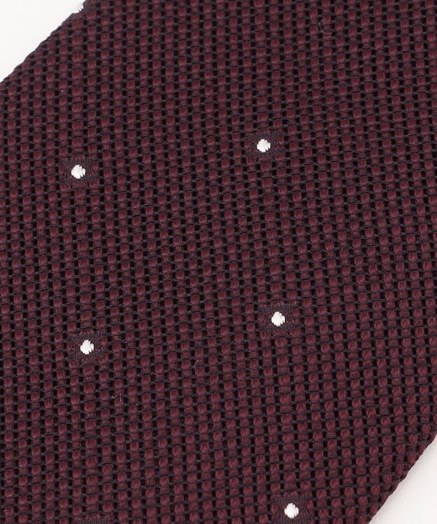 J.PRESS MEN 【JAPANESE SILK FRESCO TIE COLLECTION】ドット ネクタイ ワイン系8