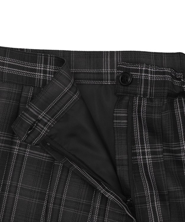 WEGO 【SCHOOLITEM/SMLサイズ展開】スクールプリーツスカート ブラックチェック1