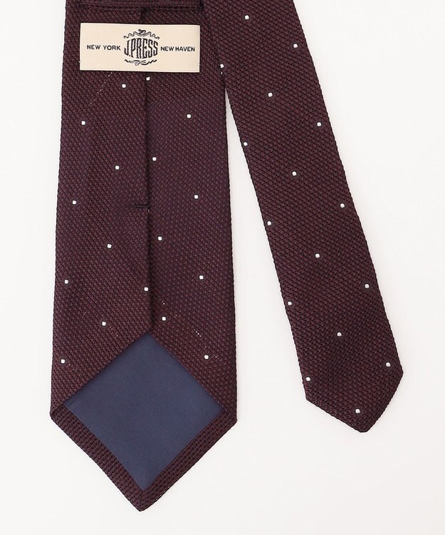 J.PRESS MEN 【JAPANESE SILK FRESCO TIE COLLECTION】ドット ネクタイ ワイン系8