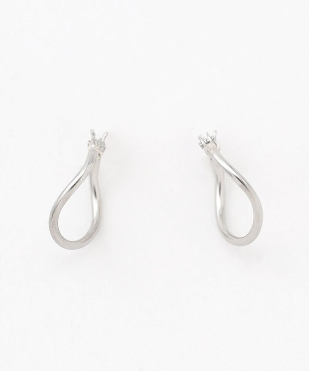 TOCCA 【WEB限定】PETAL HOOP PIERCED EARRINGS プラチナ ピアス プラチナ系