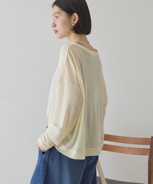 AMERICAN HOLIC シアーカラープルオーバー Yellow