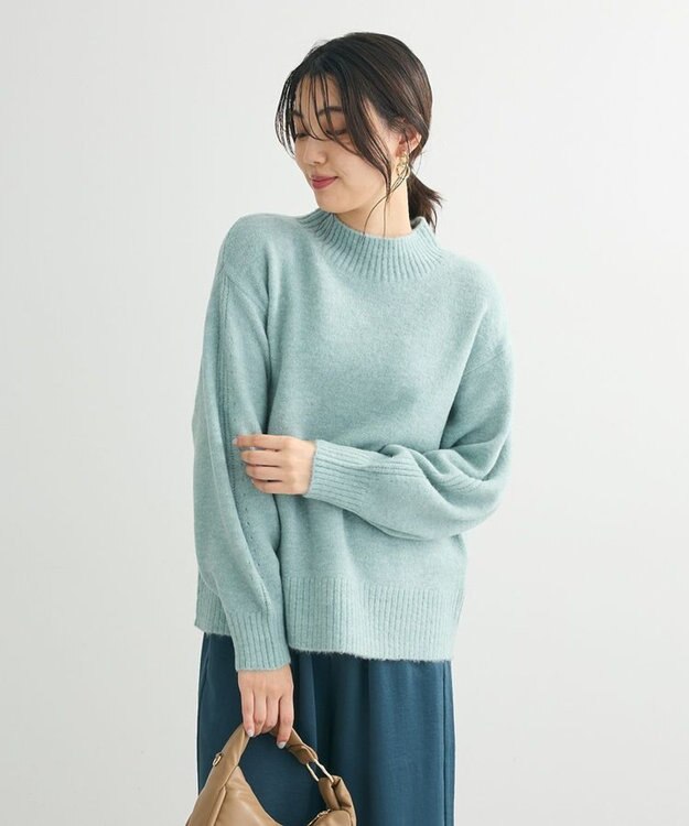 Green Parks ｆｕｗａっと　ニットプルオーバー Light Green