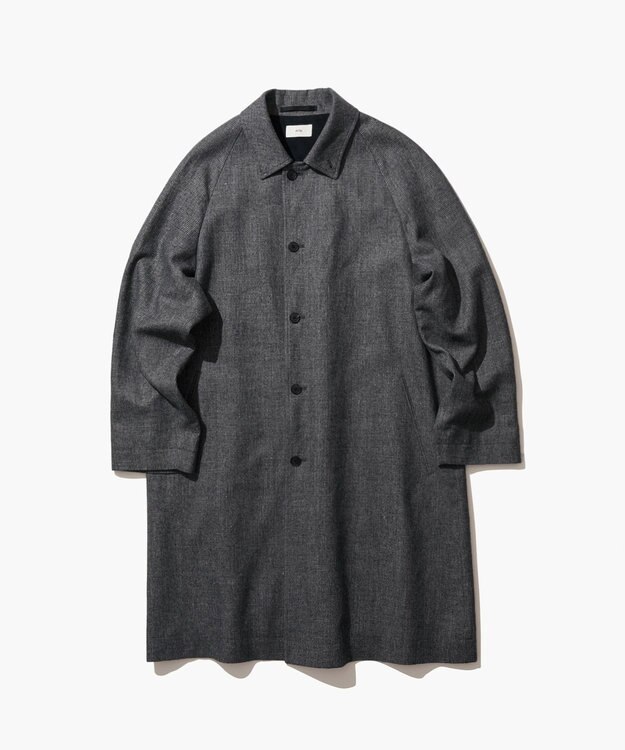 ATON LINEN WOOL TWILL | バルマカーンコート - UNISEX CHECK