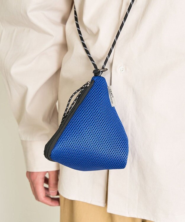 CRAFT STANDARD BOUTIQUE トライアングルメッシュショルダーポーチ Blue