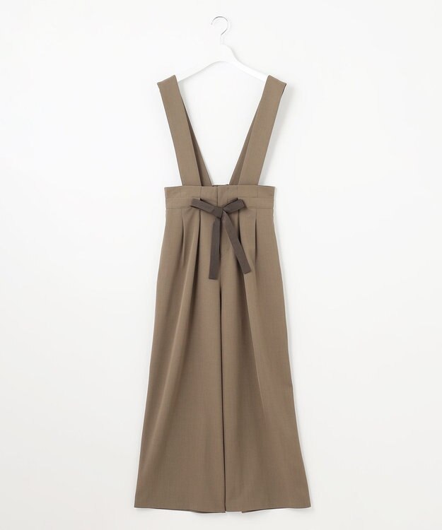 Feroux 【2WAY】サス付きリボン パンツ ダークブラウン系