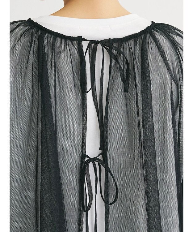 Green Parks ２ＷＡＹチュールギャザープルオーバー Black