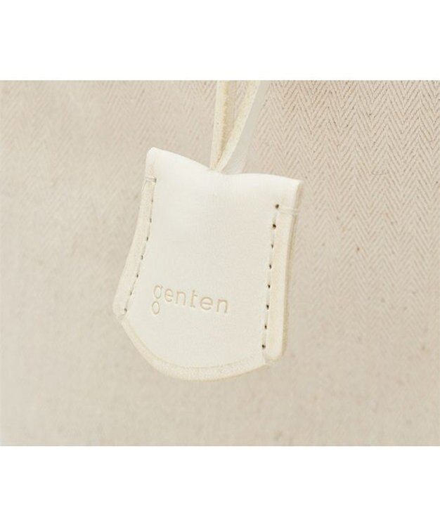 genten サスカットバスケット手提げバッグ＜M＞ シロ