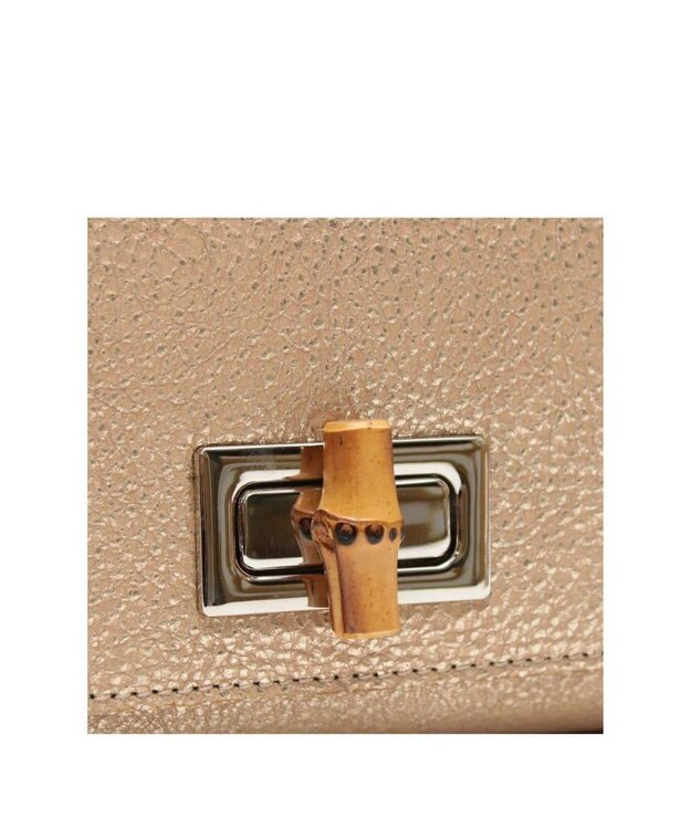 A.D.M.J. 【牛革】メタリックレザー/ラウンドターンロックショルダー GO