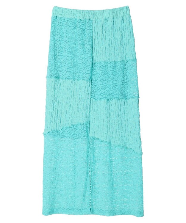 Green Parks パッチワーク風メロースカート Black