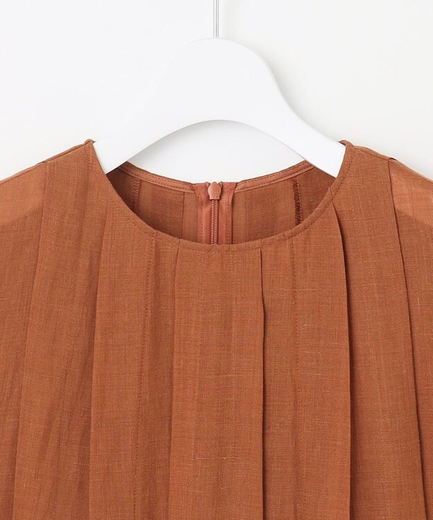 自由区 L 【カタログ掲載・接触冷感・洗える】ラミーローン ワンピース コッパー