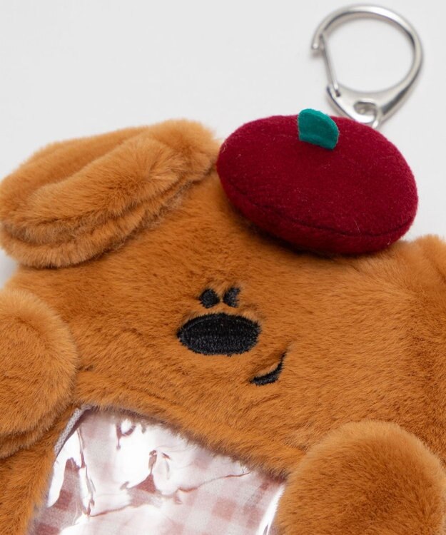 WEGO だっこわんこカードホルダーキーホルダー ライトブラウン