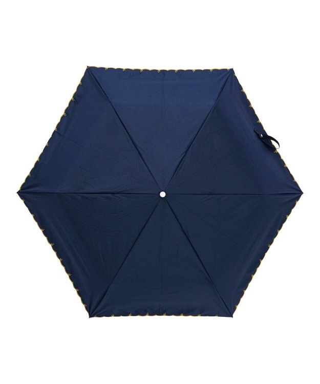 MOONBAT estaa 晴雨兼用 折りたたみ傘 チェリースカラップ 日傘 遮光 遮熱 UV ディープブルー