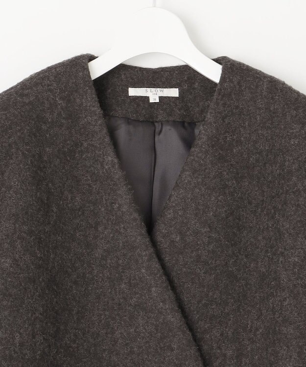 23区 【SLOW/一部店舗限定】スライバーウール アウター グレー系