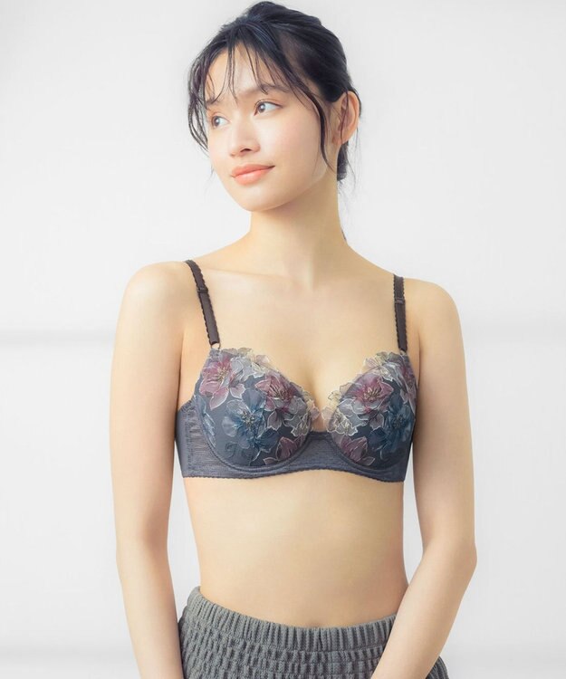 Wing ブラジャー バストとカップのすきまにフィット 自然にボリュームメイク ソフトなつけごこち 【スキマフィットブラ】 Aカップあり 小さいサイズ ブラ KB2364 ウイング／ワコール ダークブラウン