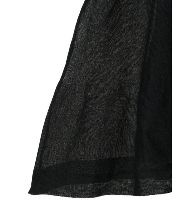 AMERICAN HOLIC ボリュームスリーブティアードニットチュニック Black