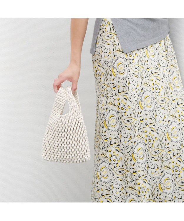 UNBILLION カシュカシュ cachecache / マクラメ2wayチェーンショルダー アイボリー