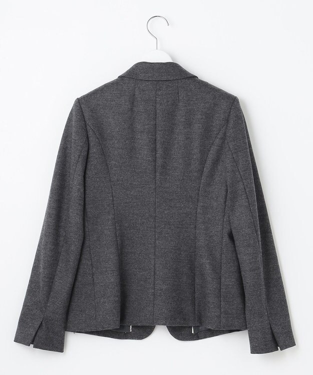 J.PRESS LADIES アクアレジェンドウールジャージー テーラード ジャケット ライトグレー系