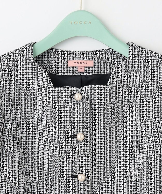 TOCCA 【消臭＆洗える】SHEEP CLOUDS ジャケット オフ×ブラック系3