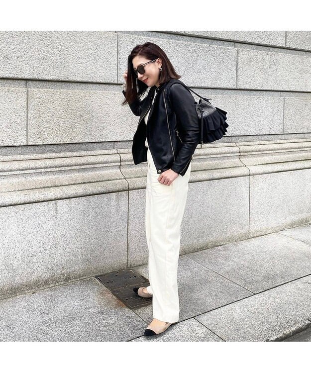 LA BAGAGERIE 【インスタグラマー chiyoさん×LA BAGAGERIE】フリルバケットバッグ グレー