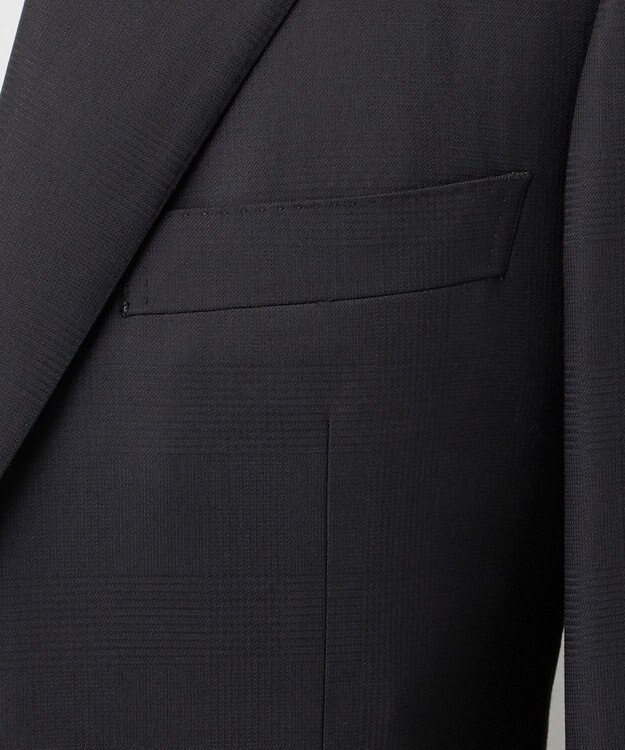 GOTAIRIKU シワになりにくい【御幸毛織/みゆきけおり】Superio160 スーツ_ブラックチェック ブラック系4