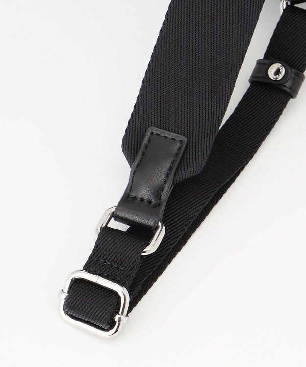 Y'SACCS ナイロン×リサイクルレザー　コンビマルチリュック ブラック